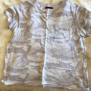 White and grey camo shirt